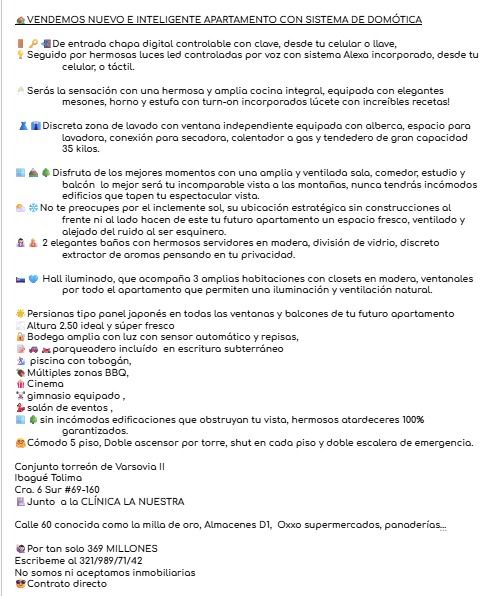 Apartamento en Venta en Ibagué, Ibagué, Tolima